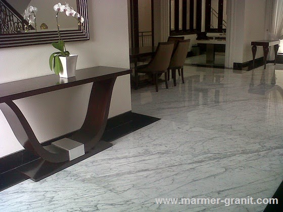  Lantai  Marmer Putih Statuario Marble Marble Granite